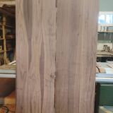 Exceptional dining table in solid walnut.