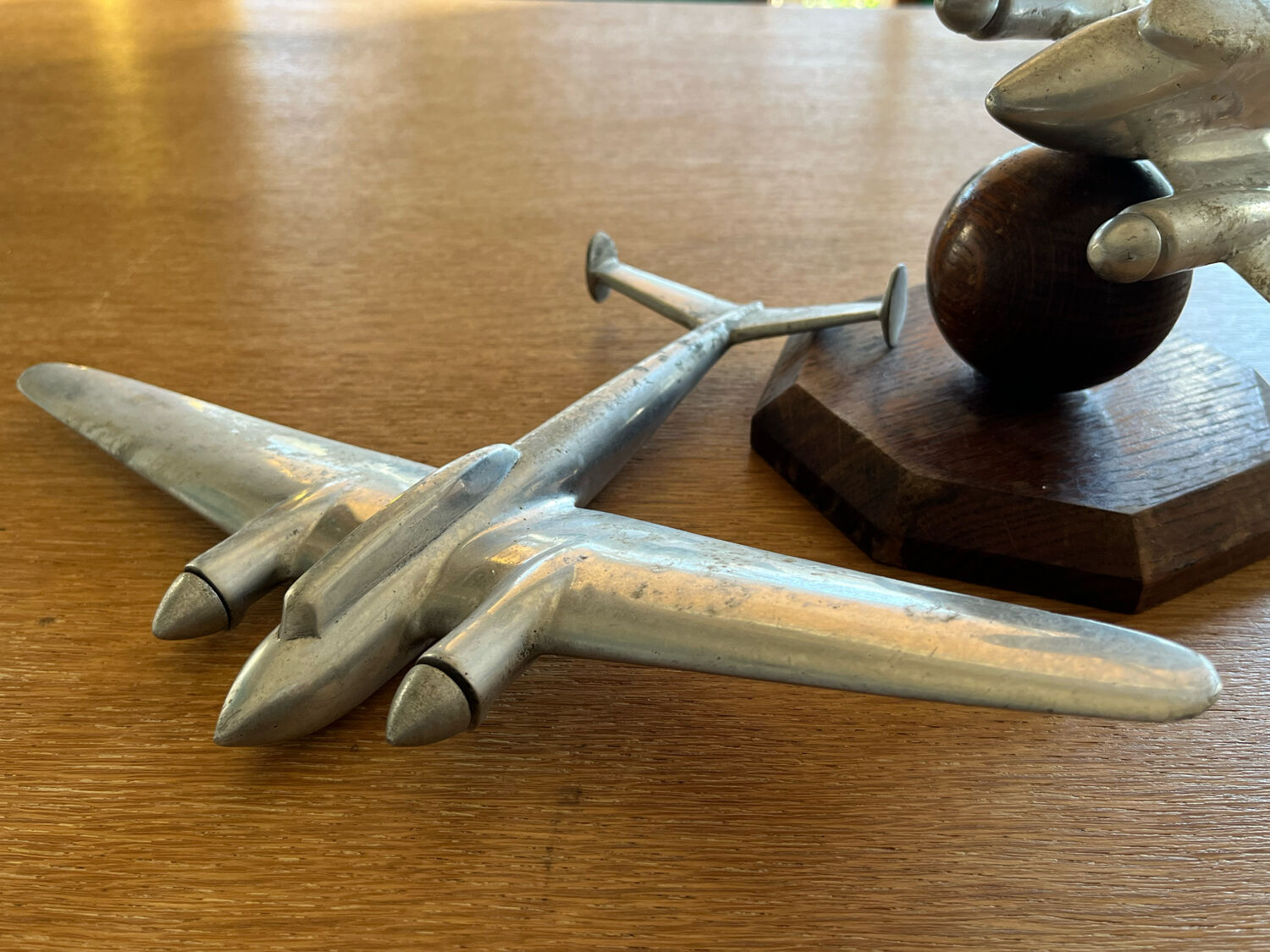 Old aluminum aircraft