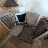 4 chaises Louis xv