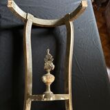 Wall lamp console - half moon carved wood old gilded