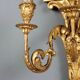 Antique neoclassical wall sconces in iron and wood, 19th century.