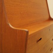 Teak secretary, Danish design, 1960s, Arne Wahl Iversen, Vinde Møbelfabrik