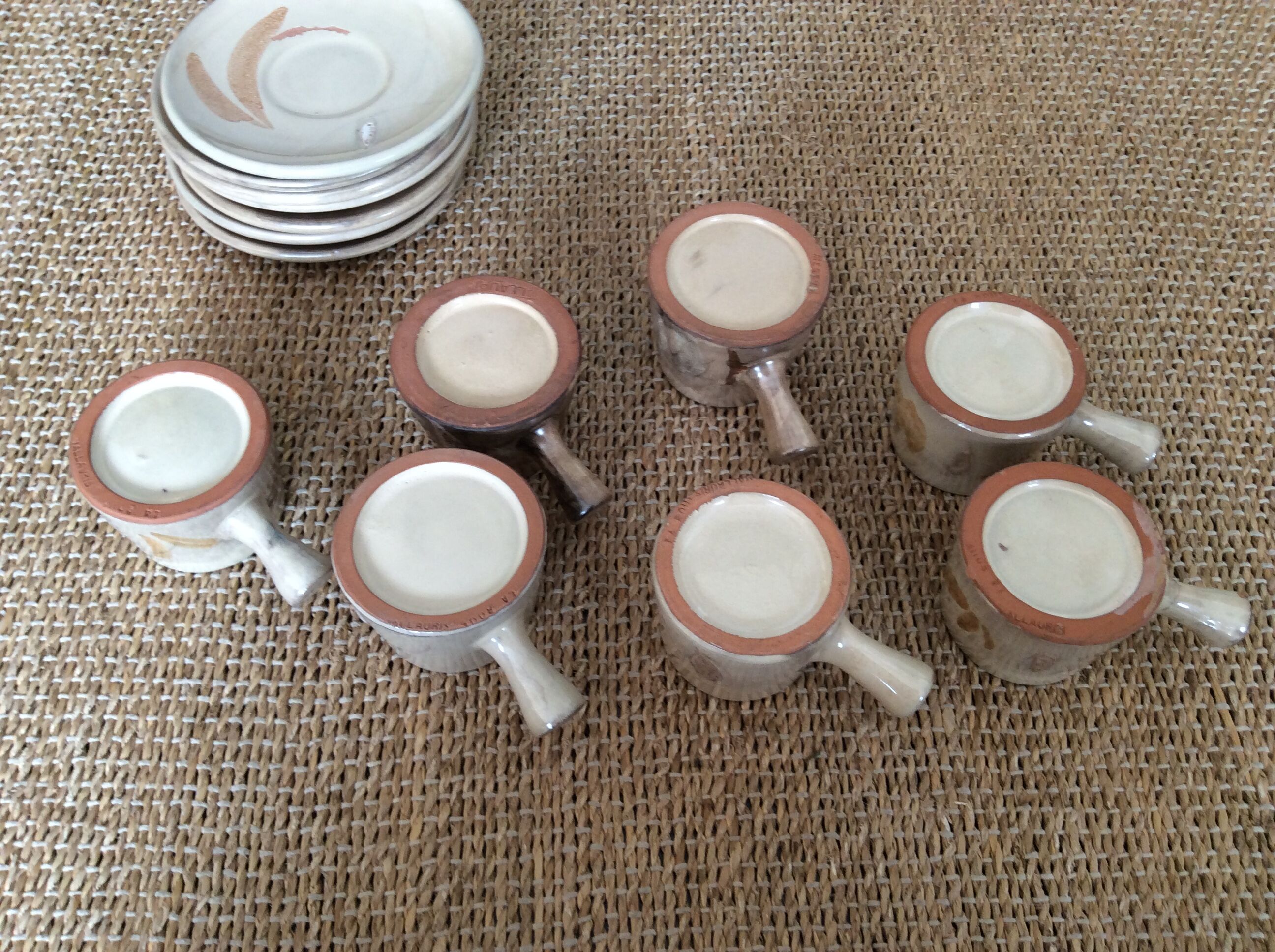 7 Vallauris coffee cups