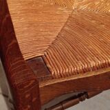 Fauteuil paillé ancien