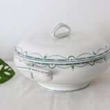 René model tureen or salad bowl, Saint Amand, Terre de Fer, French manufacture