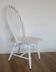 1 of 6 Vintage Wooden Dining Chair Restored Accent White Windsor Chairs