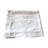 Nappe de campagne vintage en coton brodé