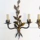 Pair of large wall sconces attributed to Maison Baguès, Paris, circa 1966.