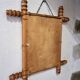 Antique French wall mirror in faux bamboo style – early 20th century