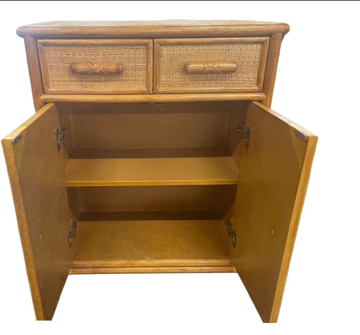 Small rattan and wicker buffet