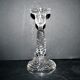 Portieux candlestick draped in moulded glass h22cm