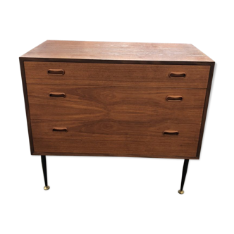 Scandinavian hairdresser 50s teak Dresser
