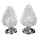 Pair of Art Deco Murano glass table lamps by Barovier & Toso, Italy, 1960s