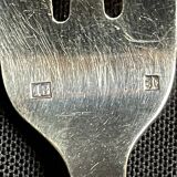 12 Dessert Forks – Hallmarked Silver Metal – Art Deco