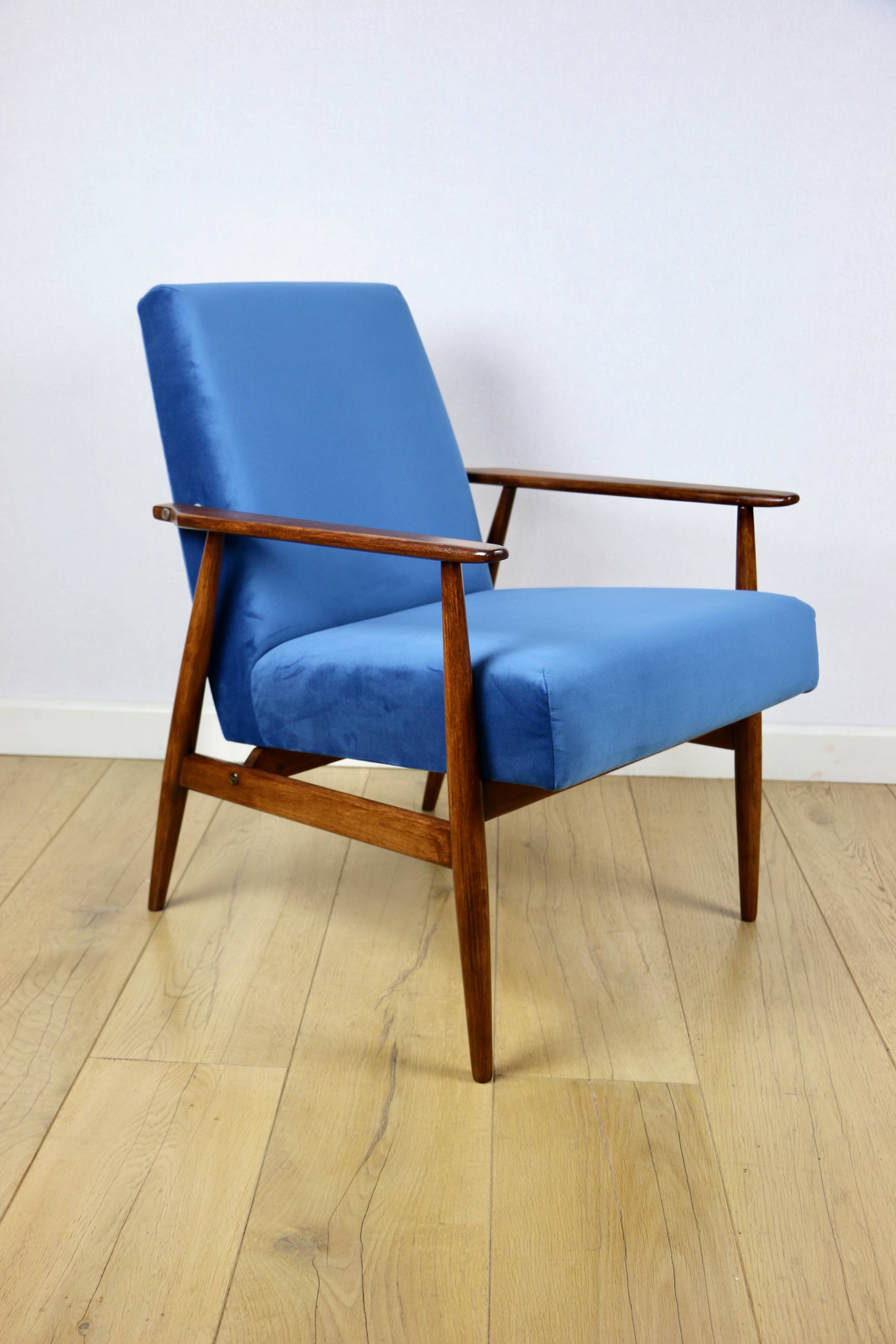 Vintage Easy Armchair 'Lis', 1970s blue - 2 pieces available