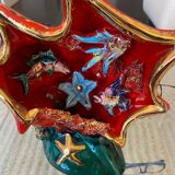 Vintage Vallauris Night Light Lamp in the Shape of a Shell