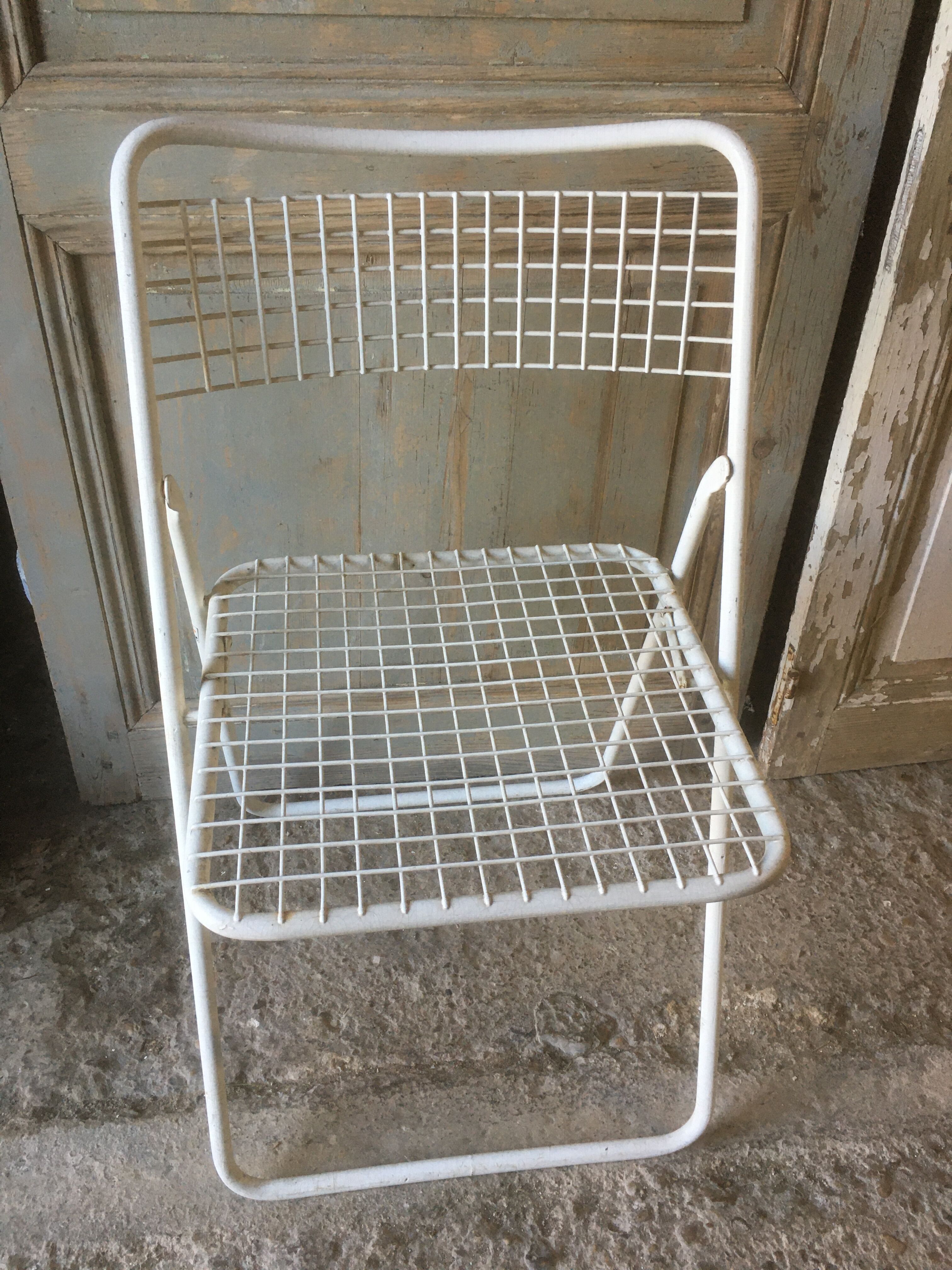 Chaise pliante "emu" en fer années 60/70