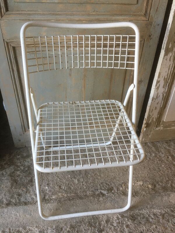 Chaise pliante ''emu'' en fer années 60/70