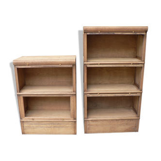 Library md in oak modular shelf