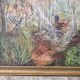 Oil on Canvas Painting Landscape Forest Hunting Scene signed M Pierret