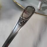 SOH silver metal ladle with shell/foliage decor