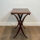 Pair of Mahogany Side Tables with X-shaped Legs. French Work. Circa.
