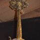 Former bronze chandelier / 3 signed tulips negra