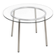 Glass table, Italian design, 1980s, made in Italy