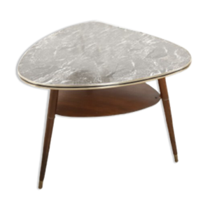 table vintage en placage - formica