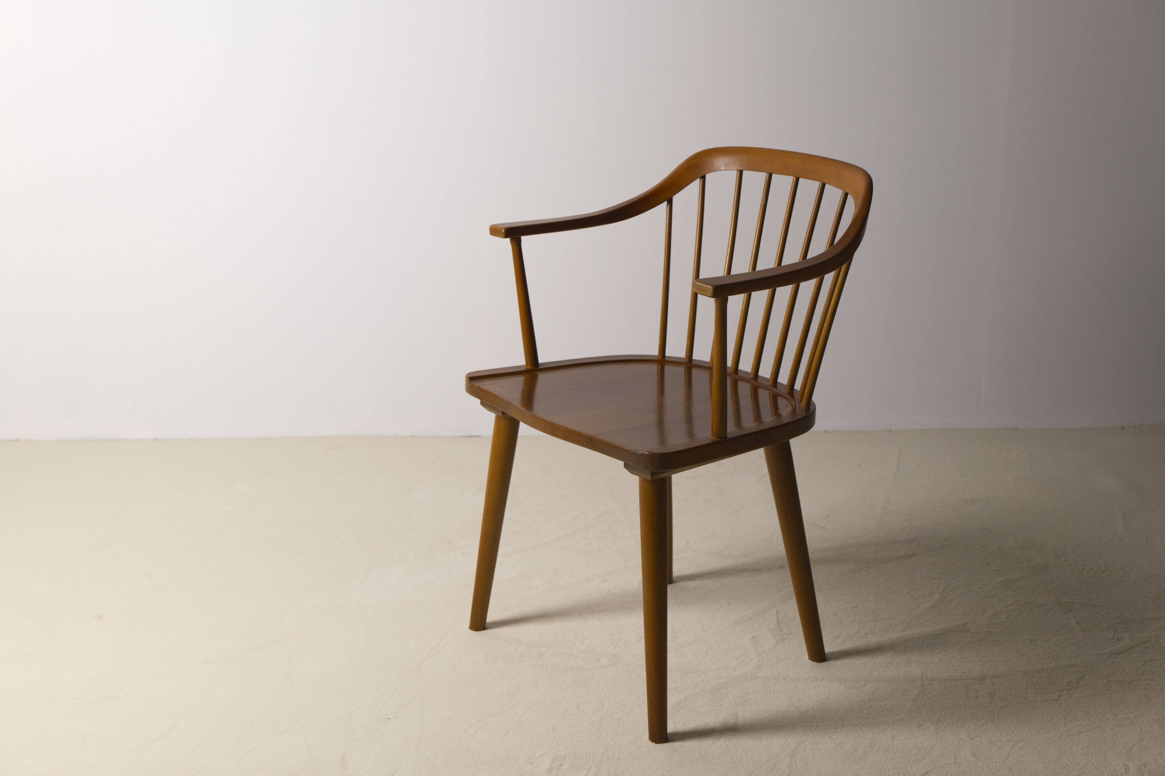 Spindle back armchair by Axel O. Larsen, Model 1776 FH, Denmark, 1940s
