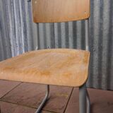 Industrial vintage Chairs Willem Hendrik Gispen for Gispen 1950s, Set of 2