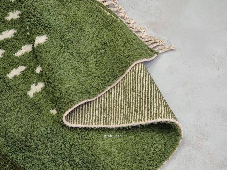 GREEN RUG, magnificent Moroccan rug, 150/250cm