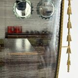 Mid-century Italian mirror in brass. Italy 1950s