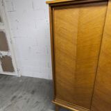 Armoire penderie 1950 pieds compas portes coulissantes plateau neuf