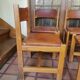 Regain elm and leather chairs