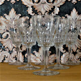 Crystal water or wine glasses - 60s glasses
