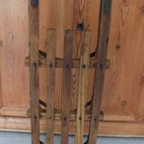 Old wooden toboggan Abel Rossignol