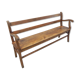 Oak cafe sofa with armrests 160 cm long
