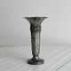 Patinated metal vase
