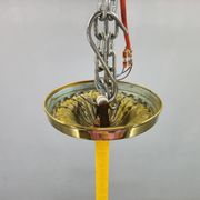Art Deco chandelier with glass shade, Czechoslovakia, 1930s