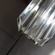 Clear “triedro” Murano glass flush mount