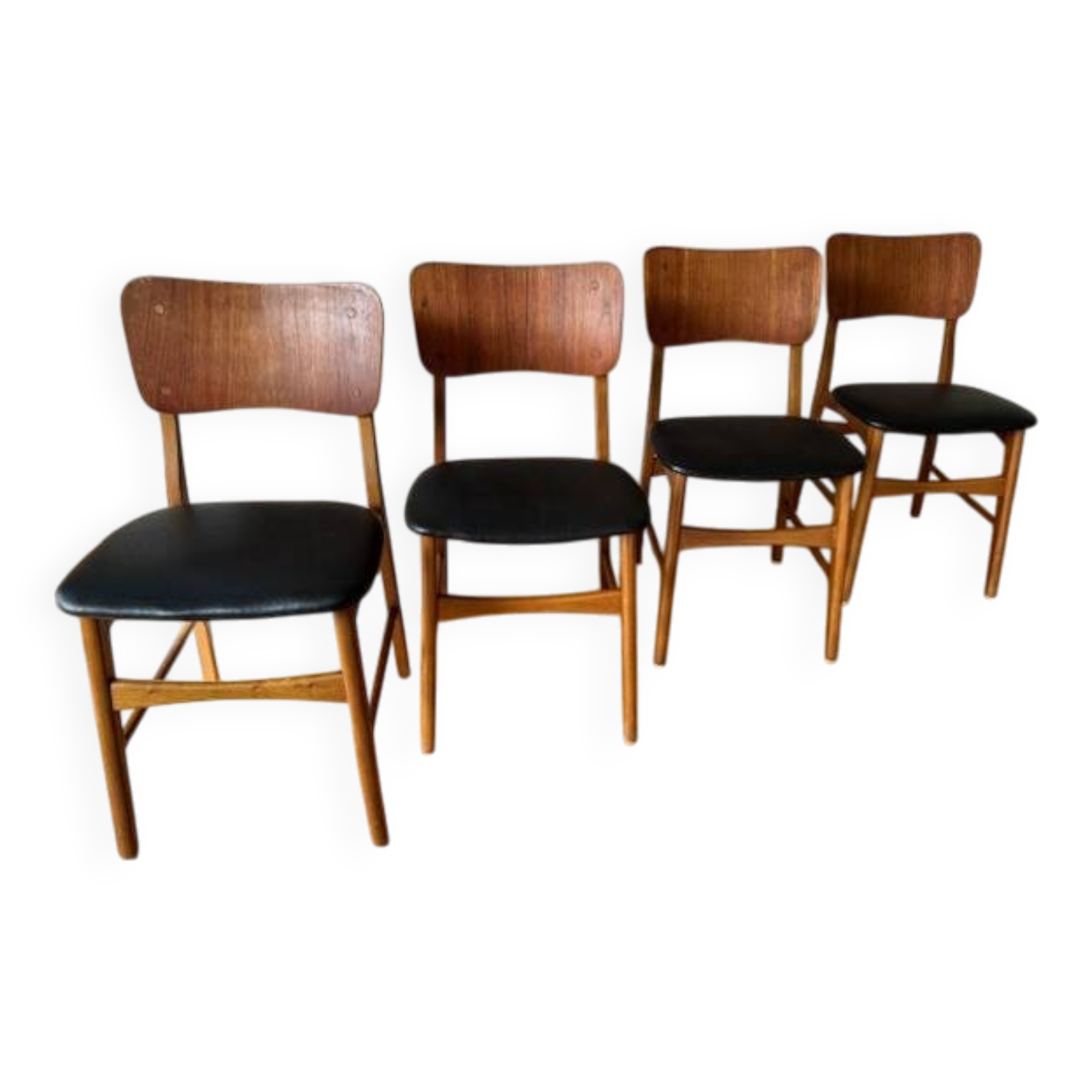 4 Boltinge Mobelfabrik model 62 chairs - Denmark, 1950s