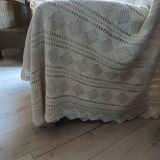 Antique crochet bedspread