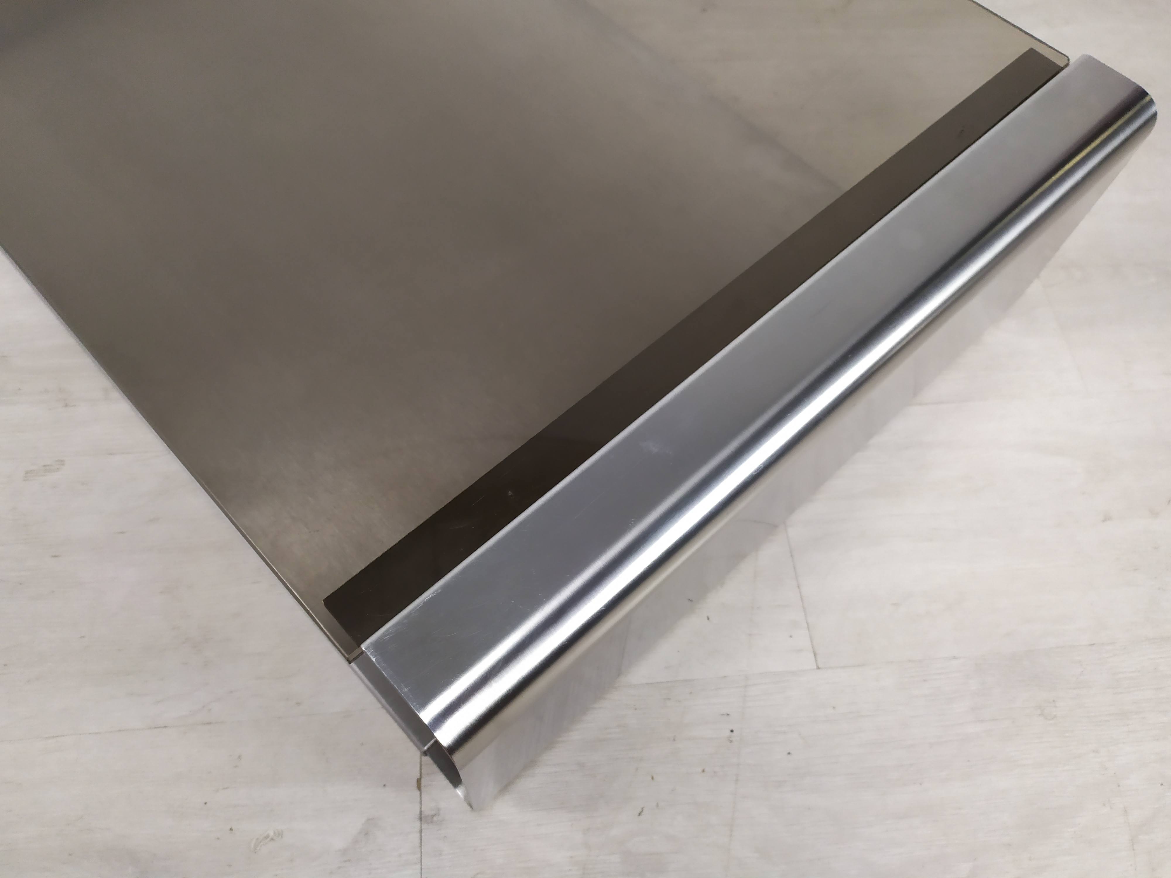 Stainless steel coffee table design Roche Bobois