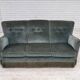1960s, 3-seater Danish sofa, green furniture velour.