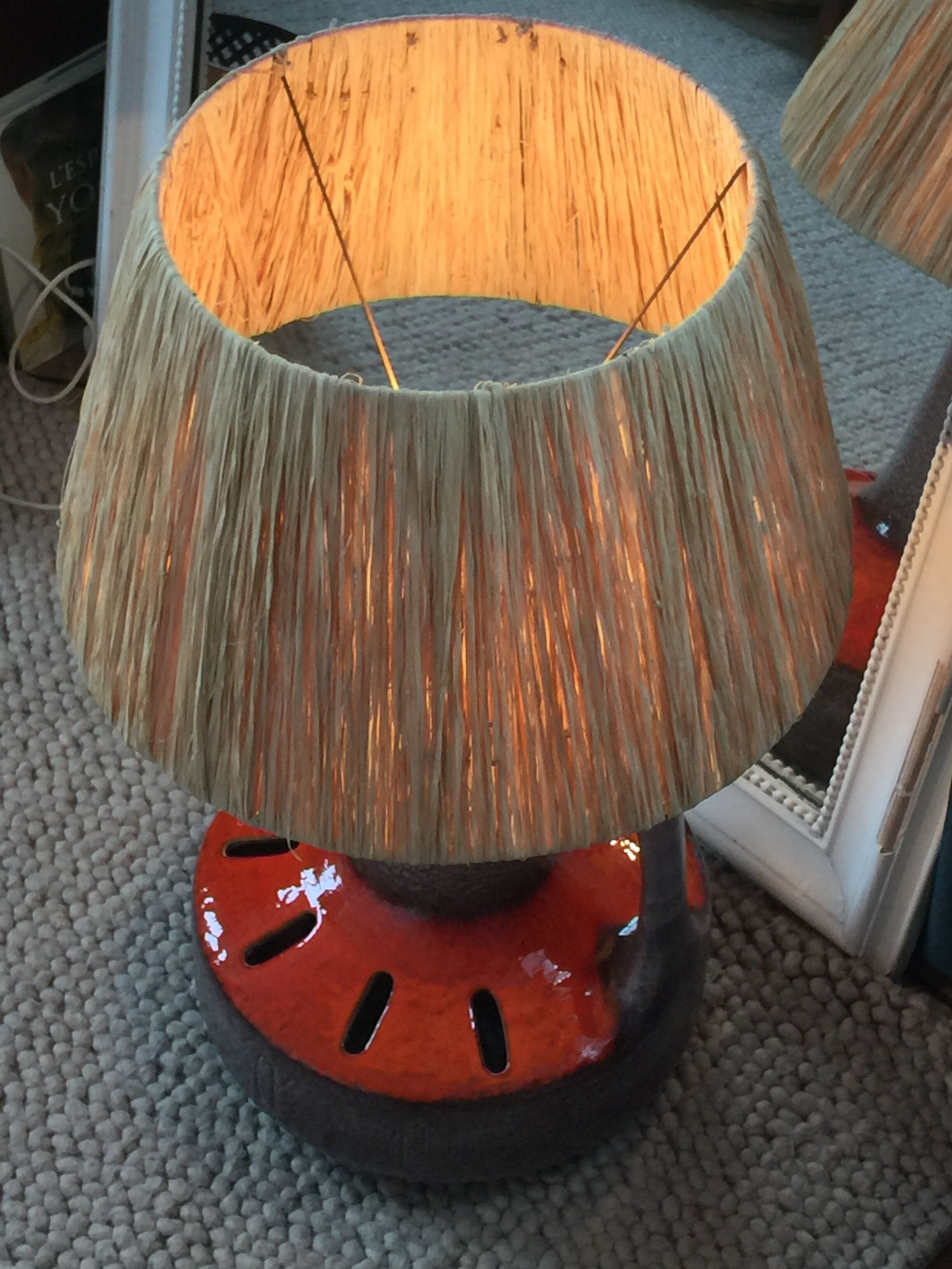 Ceramic floor lamp from the 70s