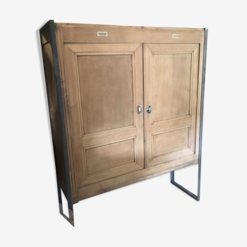 Cabinet late 19th mounted on metal base frame