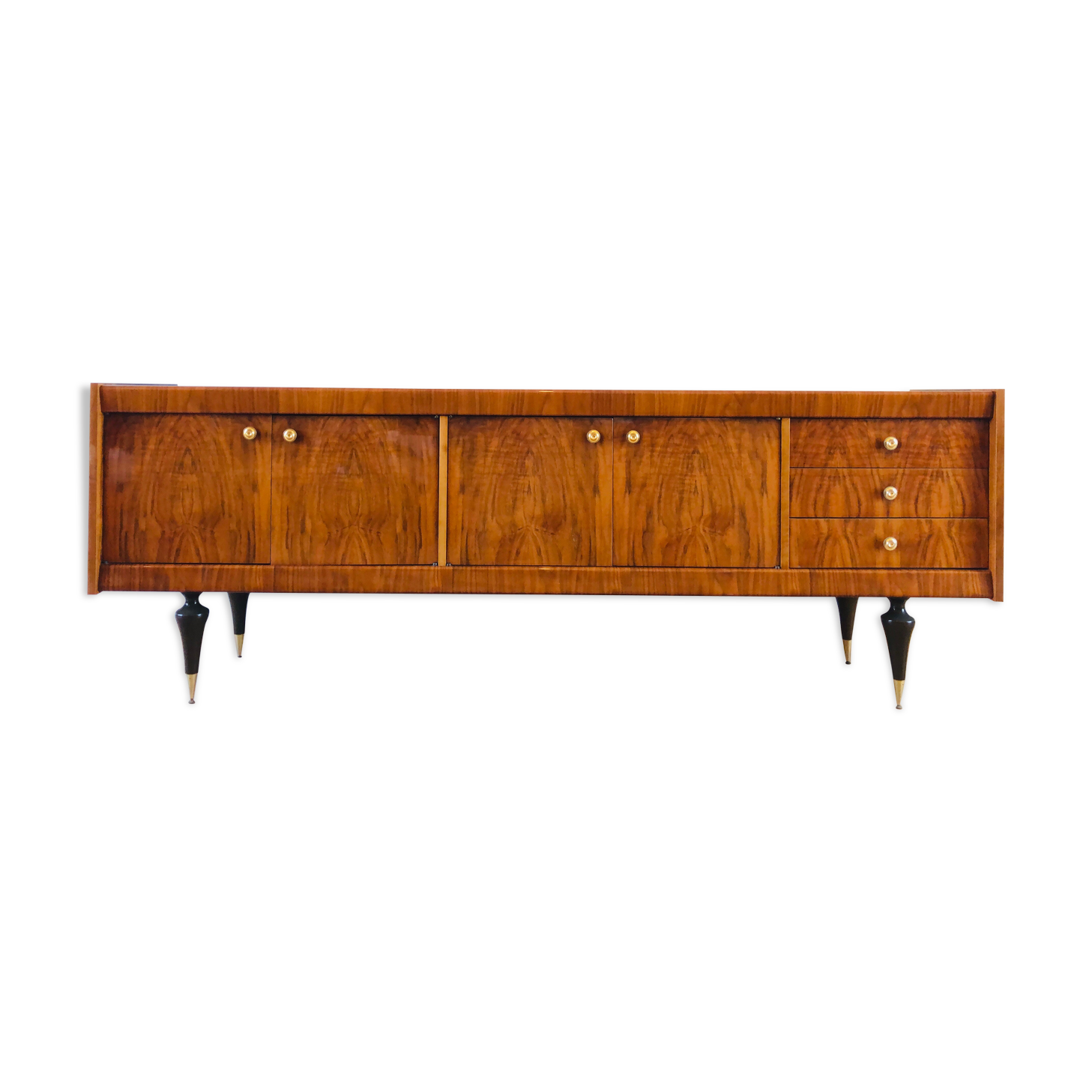 Walnut art deco sideboard