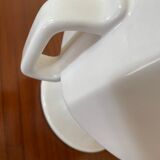 White ceramic ansé vase