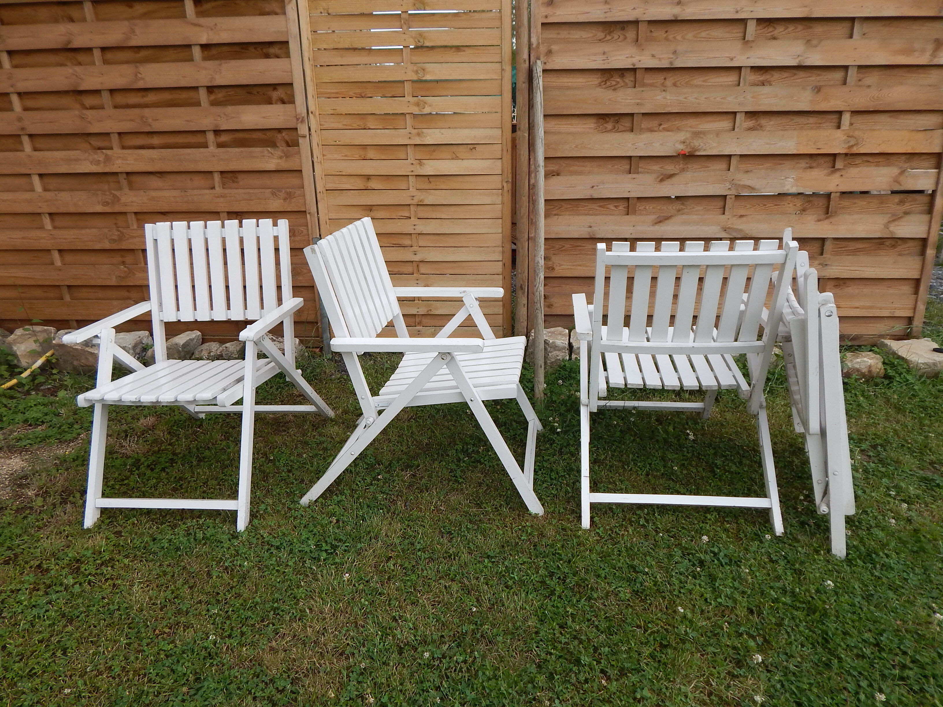 4 60/70 year folding garden chair chair
